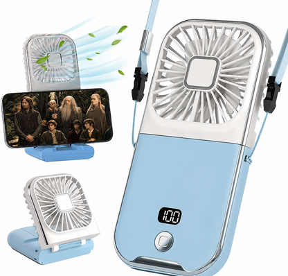 Ventilador de Cuello Plegable F30 Pro | Portátil y Recargable - ¡Frescura en Cualquier Lugar!